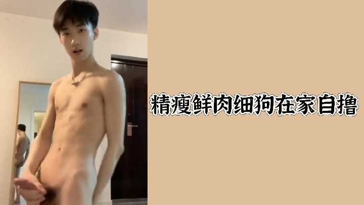 精瘦鲜肉细狗在家自撸