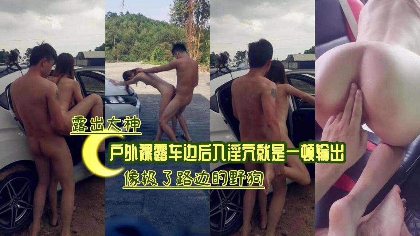 户外裸露车边后入像极了路边的野狗