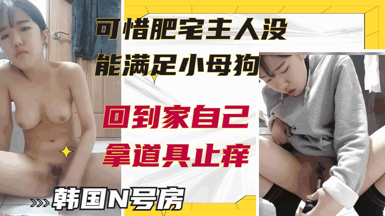 [泄密]肥宅主人没能满足小母狗回到家只好拿道具狂痛骚逼自慰