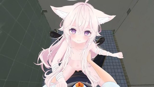 男厕所中与兽耳天使一起的性感 VR