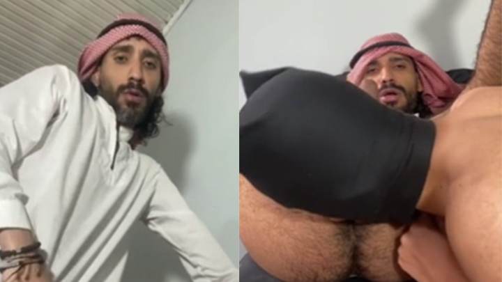 和我的未割包皮的阿拉伯男人一起无套性交