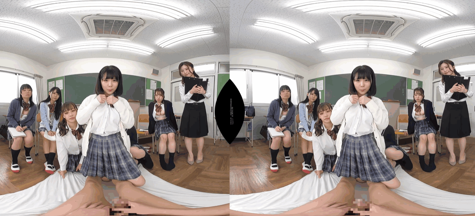 DSVR-1117 女子校の保健の授業に教材用モデルとして招かれて… チンポをいじくり回される合-cd4